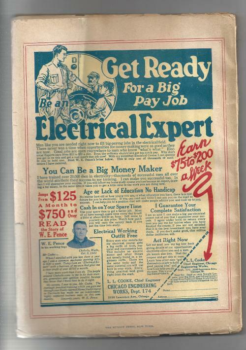 Argosy Apr 8 1922 Pulp Marshall; Bechdolt; Booth; Egan