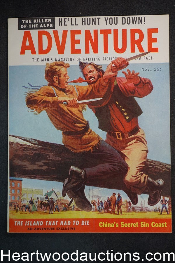 "Adventure" November 1955 Anita Ekberg, Joe Little, Bob Schulz - Ultra High Grad