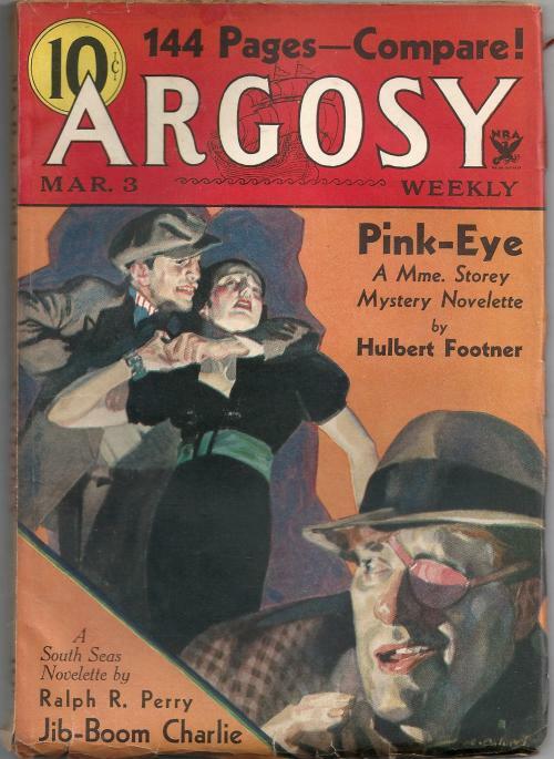 Argosy Mar 03 1934 Madame Storey Assault Cvr; Murray Leinster