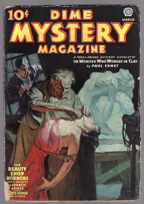Dime Mystery Mar 1937 Bondage Cvr Paul Ernst Fleming-Roberts - Pulp