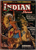Indian Stories 1950 Summer FIRST issue War Chief on Horseback Pulp
