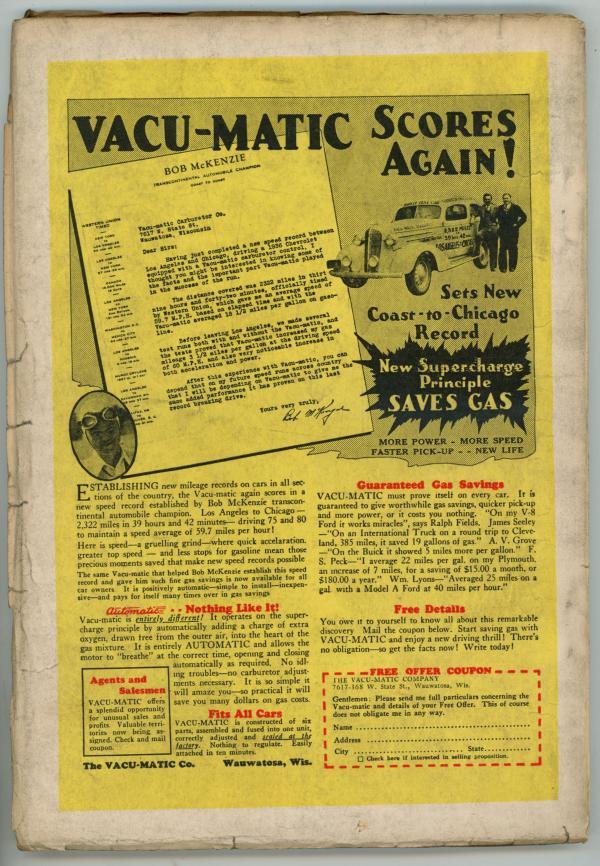 Detective Fiction Weekly" February 12 1938 W.E. Pyles Cover Art