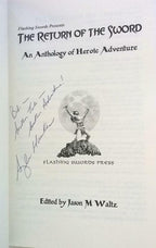 The Return of the Sword by Jason M. Waltz (First Edition) Signed