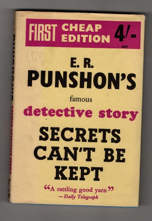 Secrets Can't Be Kept by E. R. Punshon (Gollancz Detection) File Copy