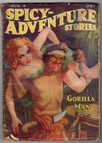Spicy Adventure Aug 1938 Wild Good Girl Art Cover