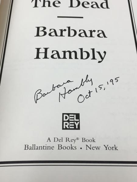 Traveling With the Dead by Barbara Hambly (First Edition) Signed