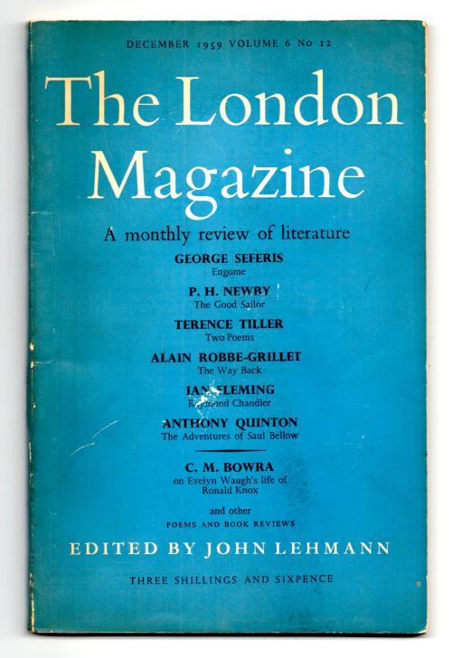 The London Magazine Dec. 1959 Vol. 6 No. 12 by Ian Fleming (First Ed)