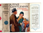 A Fine Gentleman by Katharine Tynan (First Edition) Ward File Copy