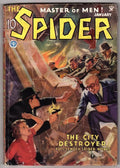 The Spider Jan 1935 Howitt Cvr; Norvell Page The City Destroyer - Pulp
