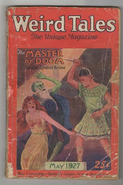 Weird Tales May 1927 Howard, Quinn, Rousseau, Irvine, Cummings