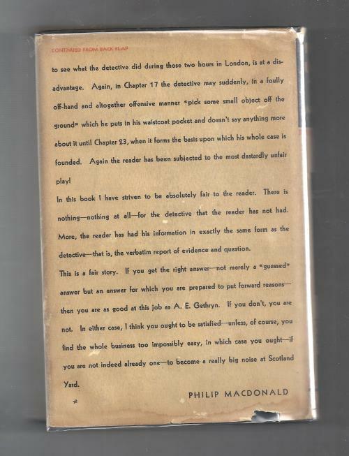 Persons Unknown by Philip MacDonald (First Edition)