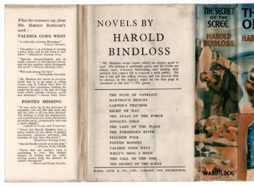 The Secret of the Scree by Harold Bindloss (First Edition) File Copy