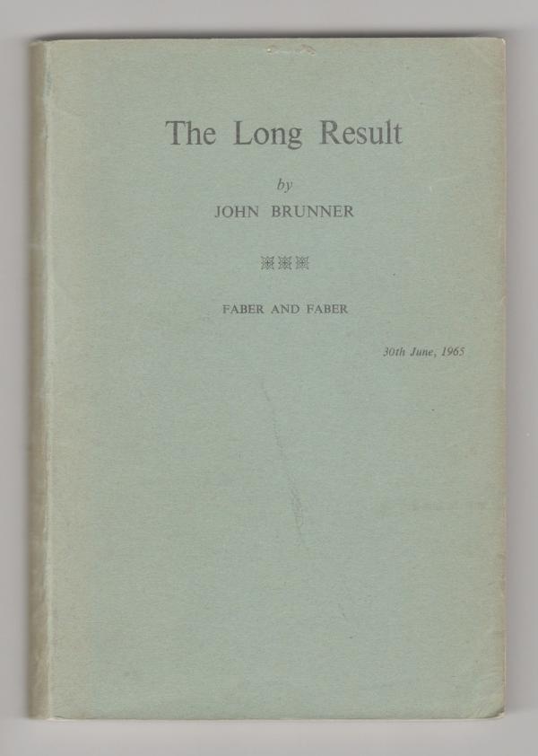 The Long Result by John Brunner (Proof for First Edition Hardcover) First Pri...