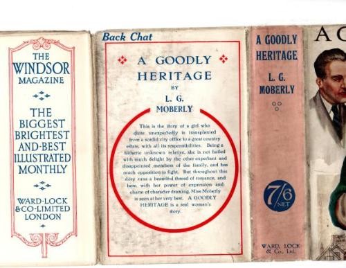 A Goodly Heritage by L. G. Moberly (First edition) Rare DJ Publisher's Copy