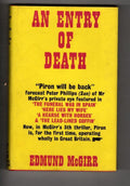 An Entry of Death by Edmund McGirr (First UK Edition) Gollancz Thriller