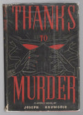 Thanks to Murder by Joseph Krumgold (First Edition)