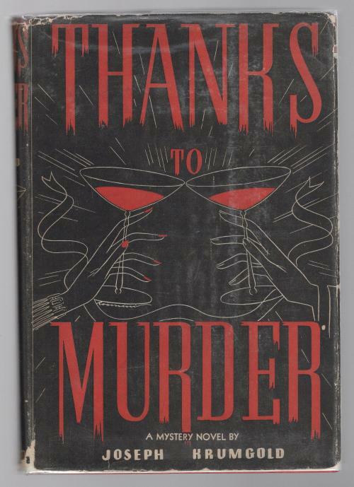 Thanks to Murder by Joseph Krumgold (First Edition)