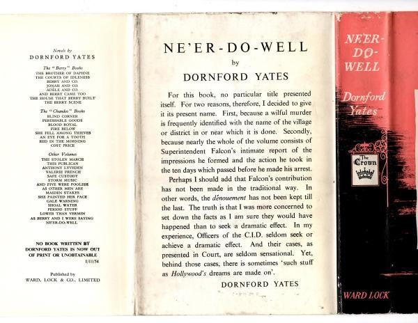 Ne'er-Do-Well by Dornford Yates (First Edition) File Copy