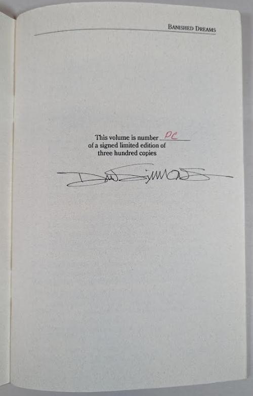 Banished Dreams by Dan Simmons (Limited Edition) Signed