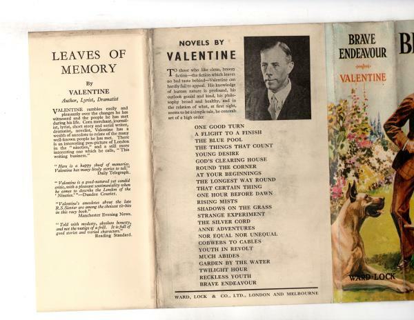 Brave Endeavour by Valentine (First Edition) File Copy