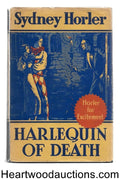 Harlequin of Death by Sydney Horler 1st ed