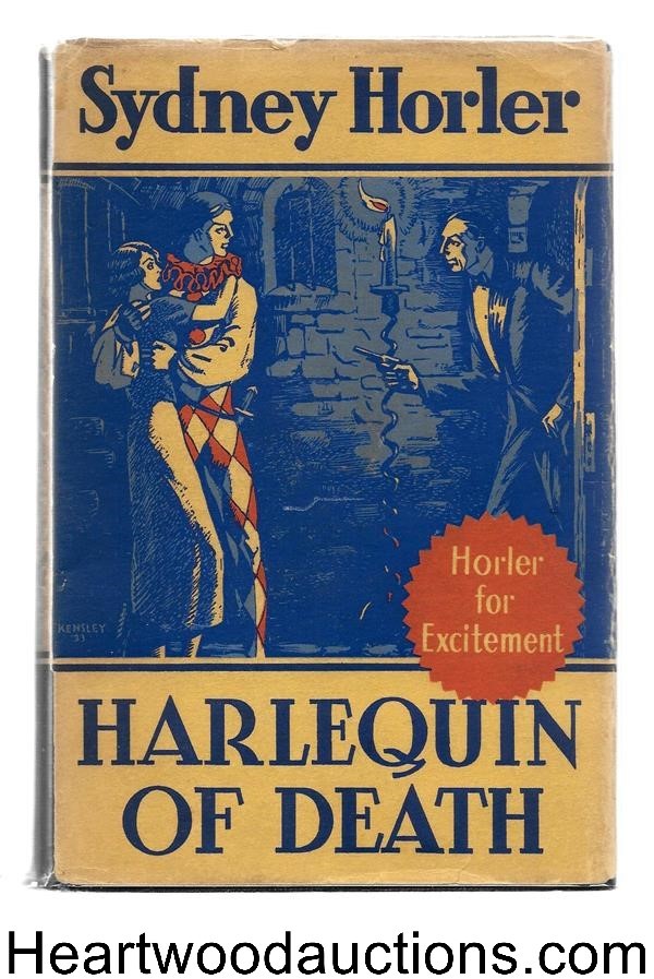 Harlequin of Death by Sydney Horler 1st ed
