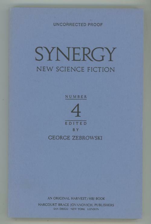 Synergy: Number 4 by George Zebrowski (First Edition) Signed