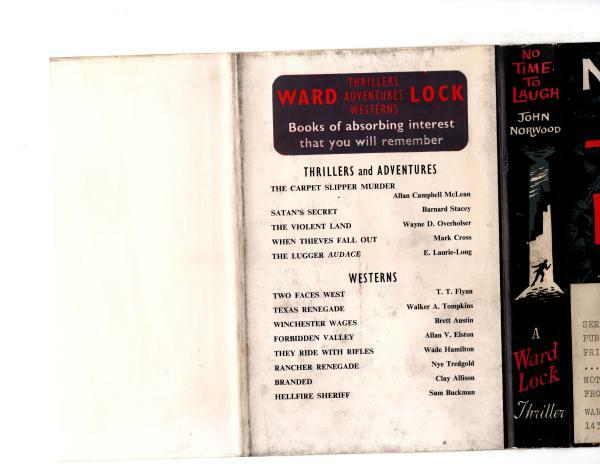 No Time to Laugh by John Norwood (First Edition) File Copy