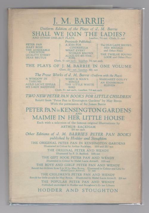 Shall We Join the Ladies? by J. M. Barrie (First Edition) Otto Penzler's copy