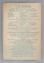 Shall We Join the Ladies? by J. M. Barrie (First Edition) Otto Penzler's copy
