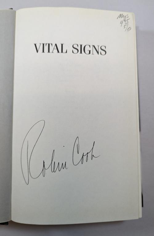 Vital Signs by Robin Cook Signed