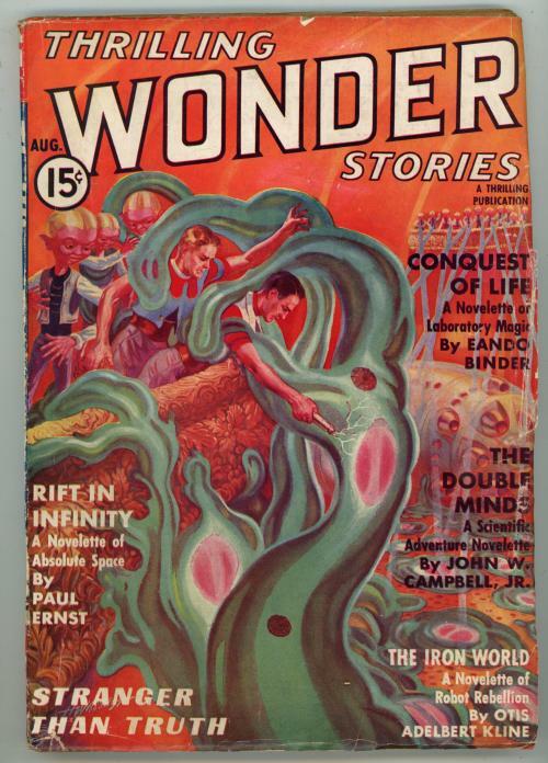 Thrilling Wonder August 1937 JW Campbell; Paul Ernst; OA Kline; Trimmed