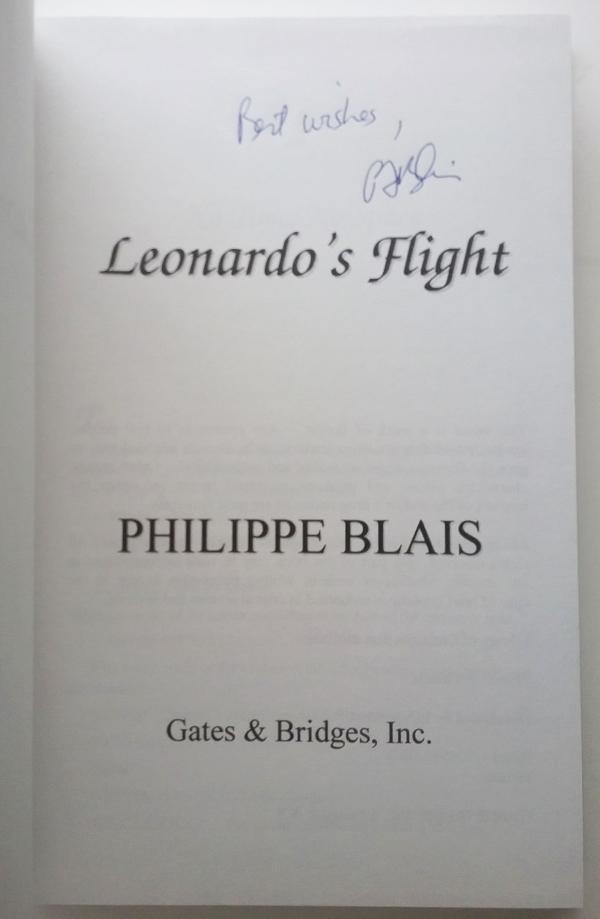Leonardo's Flight by Philippe Blais (First Edition) Signed