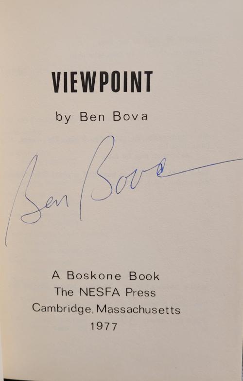 Viewpoint by Ben Bova (First Limited Ed.) Signed