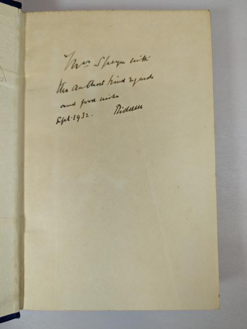 Lord Riddell The Curious Story of Helen Tulk by Lord Riddell (First Edition) Signed ...