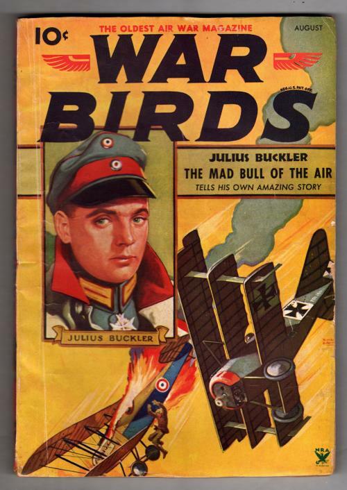 War Birds Apr 1934 Pulp Belarski Cvr; Frederick C. Painton The Ace-High Kid