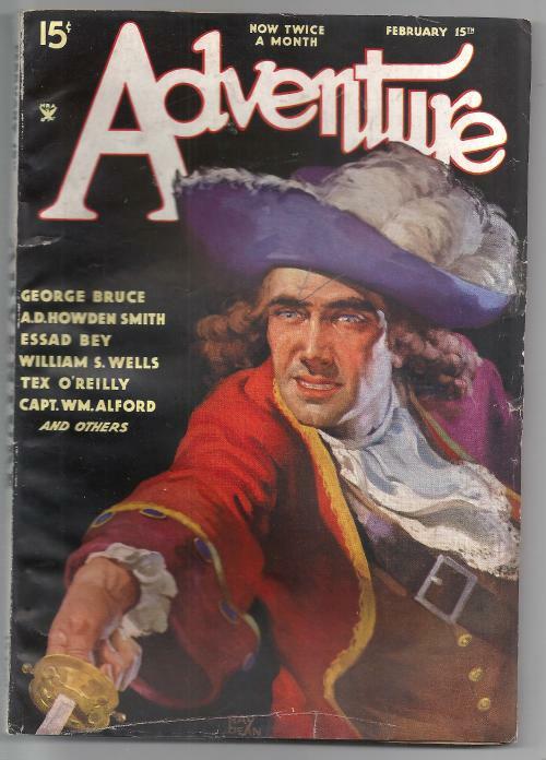 Adventure Feb 15 1935 Pulp Dean Cvr; Pendexter; W.S Wells