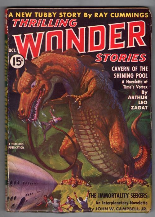 Thrilling Wonder Oct 1937 Ray Cummings; Arthur Leo Zagat; Eando Binder