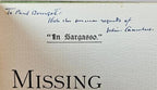 Missing: A Romance by Julius Chambers (First Edition) Signed