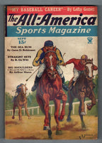 All-America Sports Magazine Sep 1934 Pulp Horse racing Cvr; Arthur Man; Harol...