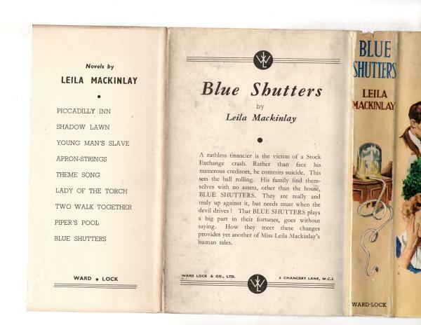 Blue Shutters by Leila Mackinlay (First Edition) File Copy