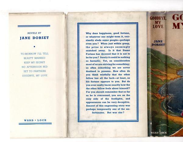 Goodbye, My Love by Jane Dorset (First Edition) File Copy