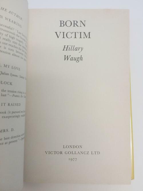 Born Victim by Hillary Waugh (Death and Circumstance DJ*Binding Error*) File ...
