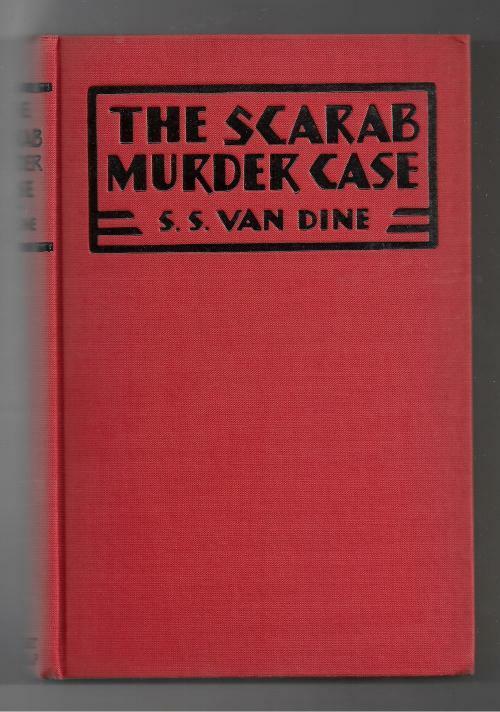 The Scarab Murder Case by S.S Van Dine; (First Edition)