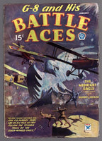 G-8 Battle Aces Jan 1934 The Midnight Eagle - Robert J. Hogan - Pulp