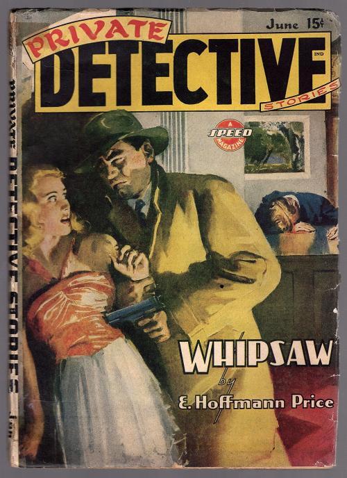 Private Detective Jun 1945 GGA Attack Cvr, E. Hoffman Price - Pulp