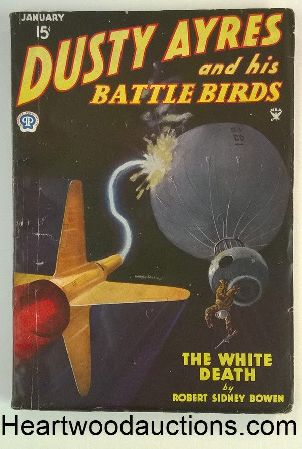Dusty Ayres January 1935 Blakeslee Cvr; "The White Death"