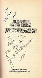 The Queen of the Legion by Jack Williamson (First Printing) Signed