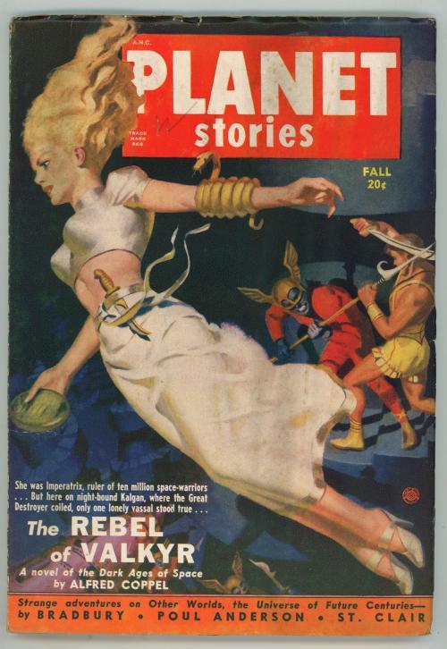Planet Stories Fall 1950 GG Cvr Art; Ray Bradbury; Kuttner High Grade