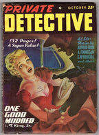 Private Detective Oct 1950 GGA Gun Attack Cvr, T. King, Jr - Pulp